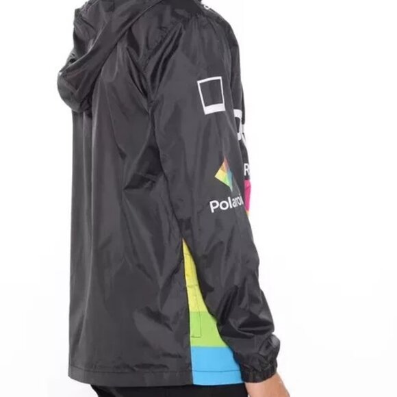 Polaroid Mens Polaroid Be Original Hooded Windbreaker New - Picture 4 of 4